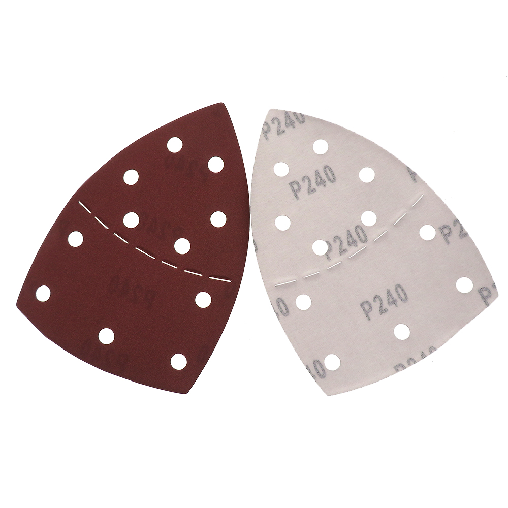 150x150x105mm Back-velvet Triangle Dotted Line Red Sandpaper - 图片 4
